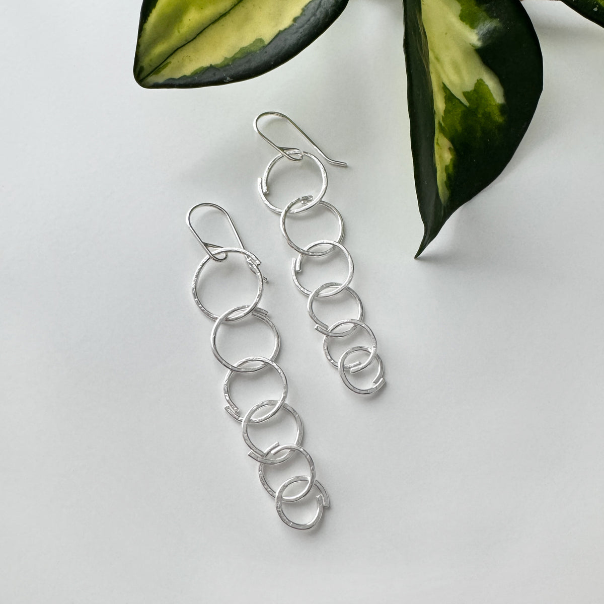 Sketch Mini Links Earrings - Sterling