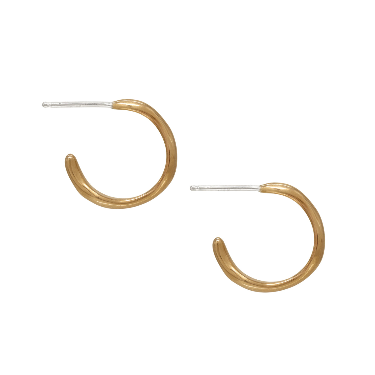 Tidal Hoop Earrings - Bronze