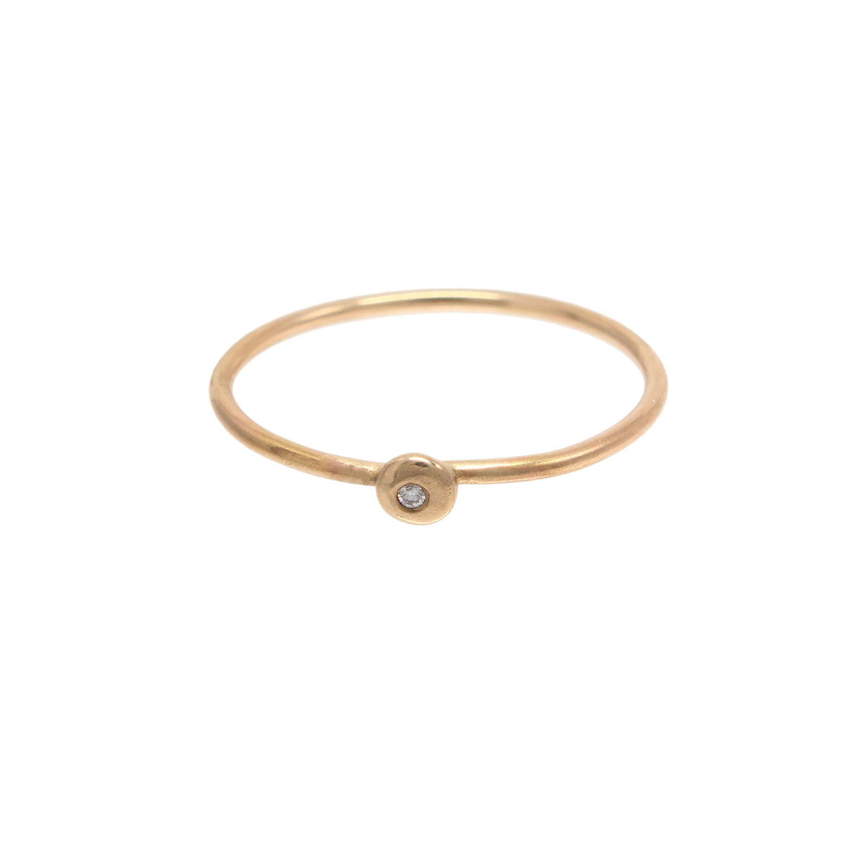 Starlight Ring Tiny - 14K Yellow Gold & Diamond
