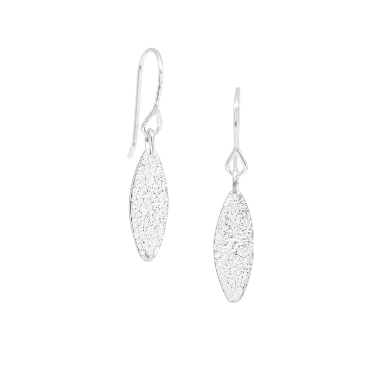 Basalt Earrings - Bright Sterling