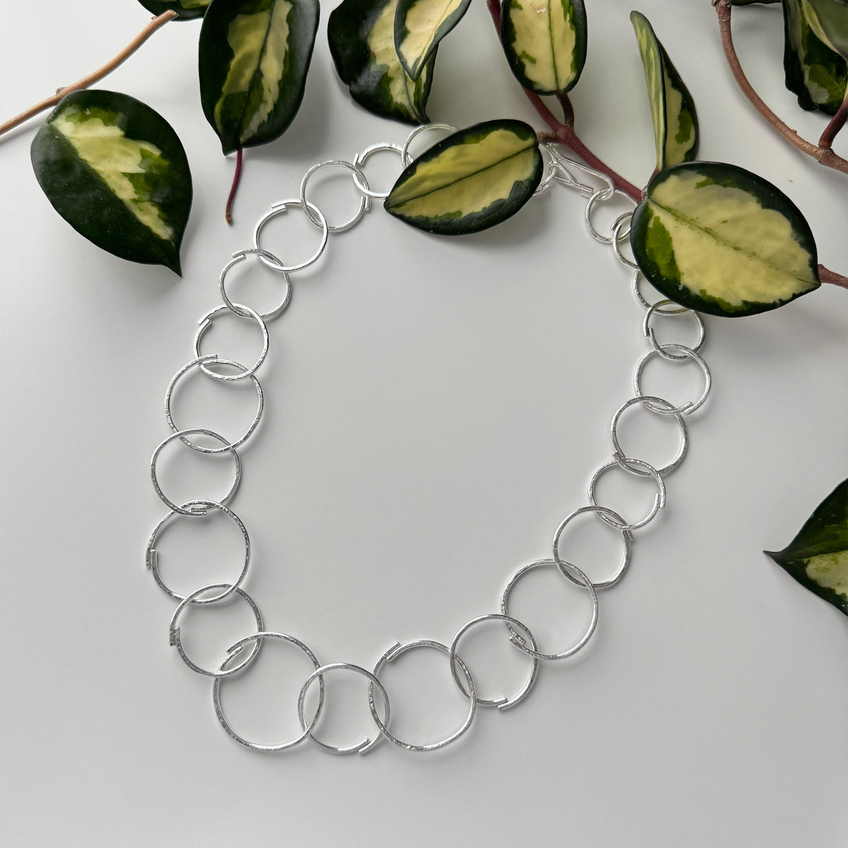 Sketch Large Links Full Chain Necklace - Sterling