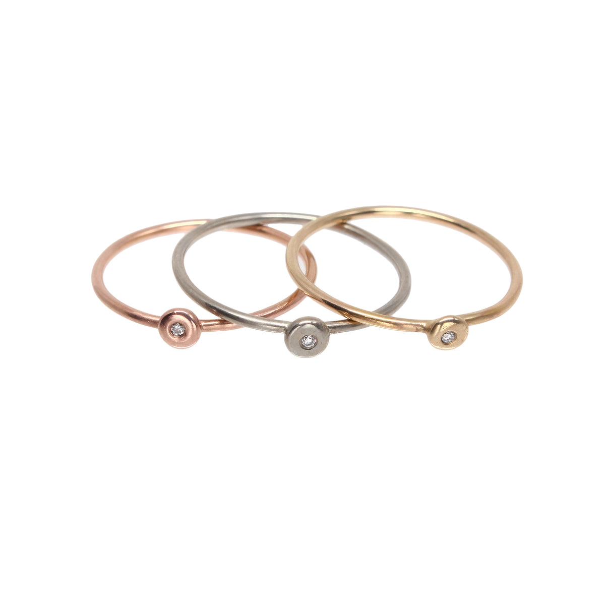Starlight Ring Tiny - 14K Palladium White Gold &amp; Diamond