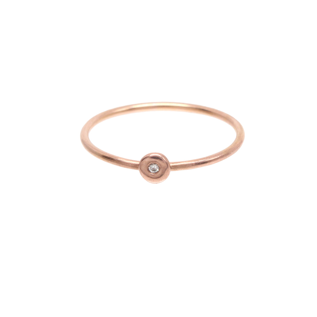 Starlight Ring Tiny - 14K Rose Gold & Diamond