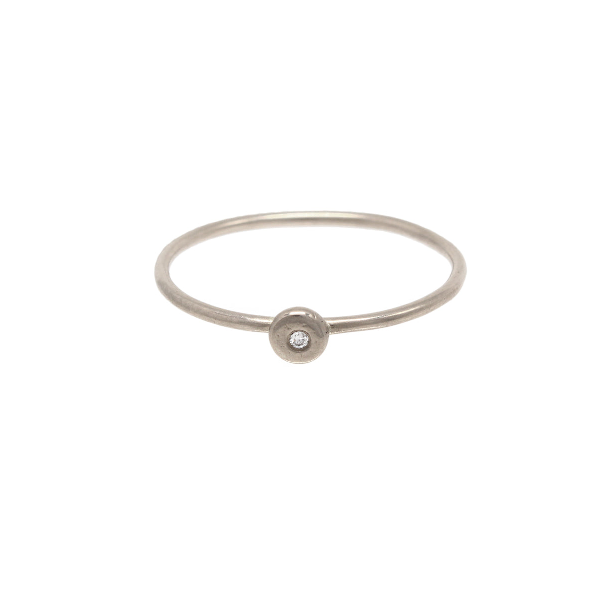 Starlight Ring Tiny - 14K Palladium White Gold &amp; Diamond